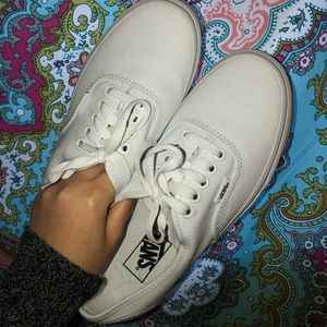 White Authentic low top Vans